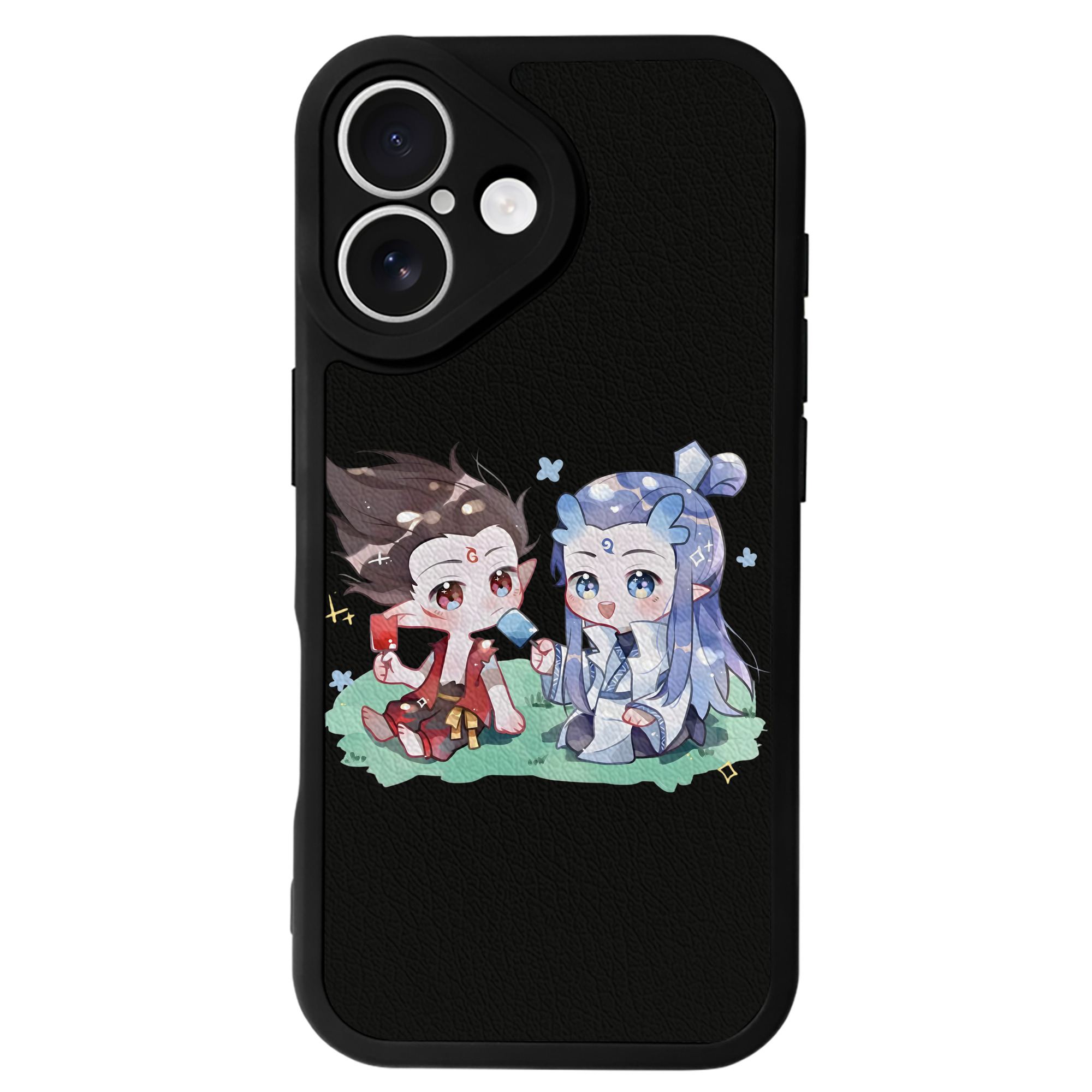 （画像用） Ne Zha 2 ナタ 魔童の大暴れ 【iPhone 16シリーズ対応】シリコンスマホケース（レザー調） 材質：シリコン